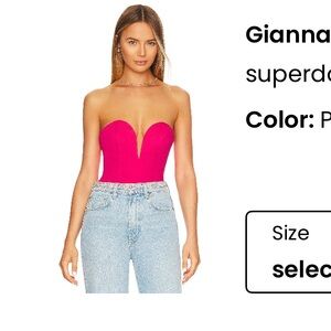 Gianna Sweetheart Bodysuit in Pink